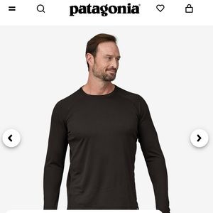 Men’s Patagonia Capilene Midweight Crew Base Layer Top.  SZ Sm